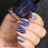 Starry Night Of The Summer Best Blue Linear Holo Nail Polish