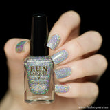 24 Karat Diamond (H) Silver Holo Glitter Nail Polish