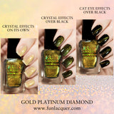 Gold Platinum Diamond Magnetic Nail Polish