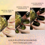 Gold Platinum Diamond Magnetic Nail Polish
