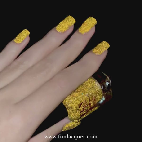 Gold Glitter Gel Polish for Christmas Yellow French Tip Nail Designs –  AIMEILI GEL POLISH