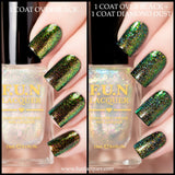 Enchanting Yellow Color Shifting Unicorn Top Coat