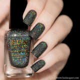 Black Diamond Holographic Nail Polish