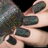 Black Diamond Scattered Holo Nail Polish