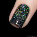 Crushed Diamond Linear Holographic Top Coat