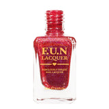 Powerful Red Linear Holo Nail Polish