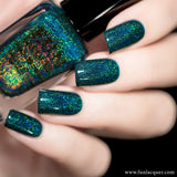 Profound Teal Green Holographic Nail Polish