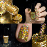 Million Dollar Dream 100% real gold glitter polish