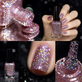 Prima Donna Pink Holographic Glitter Polish