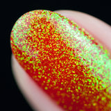 Jingle Bells Red Color Shifting Glitter Nail Polish