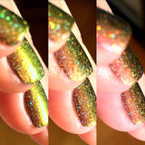 Poinsettia Holographic Multichrome Nail Polish 1