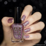 Prima Donna Pink Holographic Glitter Nail Polish