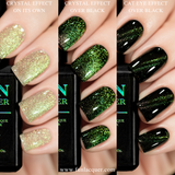 Green Rose Platinum Diamond Magnetic Gel Polish