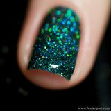 Secret Green Holo Glitter Nail Polish