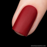 Fashionista 958 Red Velvet Matte Nail Polish