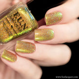 Beetle (H) Yellow Gold Color Shifting Holographic Nail Polish