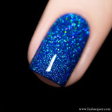 BFF Sapphire Blue Holo Glitter Nail Polish