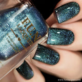 Blue Rose Platinum Diamond Magnetic Nail Polish