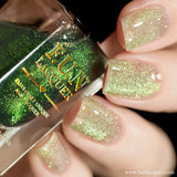 Green Rose Platinum Diamond Magnetic Nail Polish