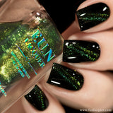 Green Rose Platinum Diamond Magnetic Nail Polish