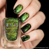 Green Rose Platinum Diamond Magnetic Nail Polish