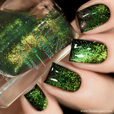 Green Rose Platinum Diamond Magnetic Nail Polish