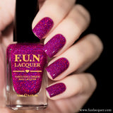 Love Potion Fuchsia Holographic Glitter Nail Polish