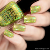 Mint Lime Tea Lime Color Shifting Holographic Nail Polish