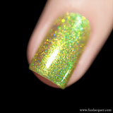 Mint Lime Tea Color Shifting Holographic Nail Polish