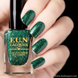 Ornament Green Metallic Holographic Nail Polish