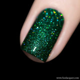 Ornament Green Metallic Holographic Nail Polish