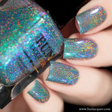 Peacock Green Color Shifting Holographic Nail Polish