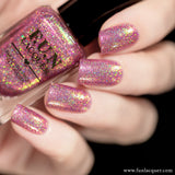 Phoenix Pink Gold Color Shifting Holographic Nail Polish