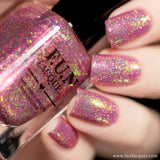Phoenix Pink Color Shifting Holographic Nail Polish