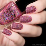 Precious Moment Pink Holographic Nail Polish 