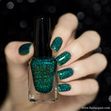 Secret Green Holographic Glitter Nail Polish