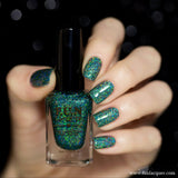 Secret (H) Green Holo Glitter Nail Polish