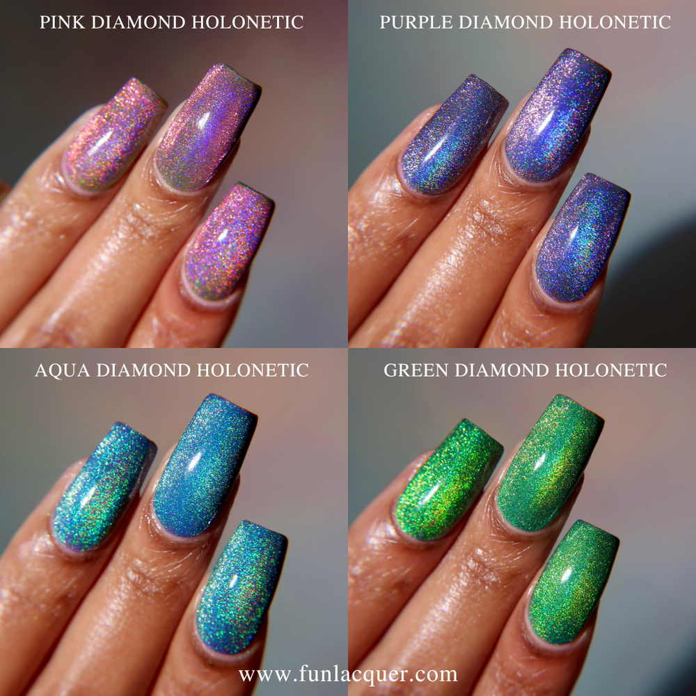 Shimmering 2025 Holographic Crystal Nails