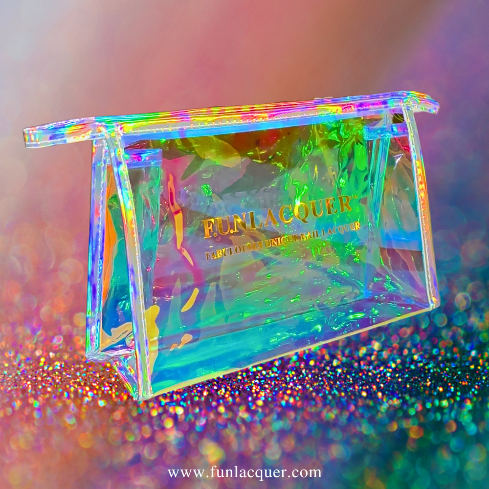 Holographic makeup bag wholesale hotsell