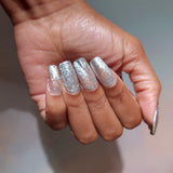 #03 Silver Snowflakes Gel Polish