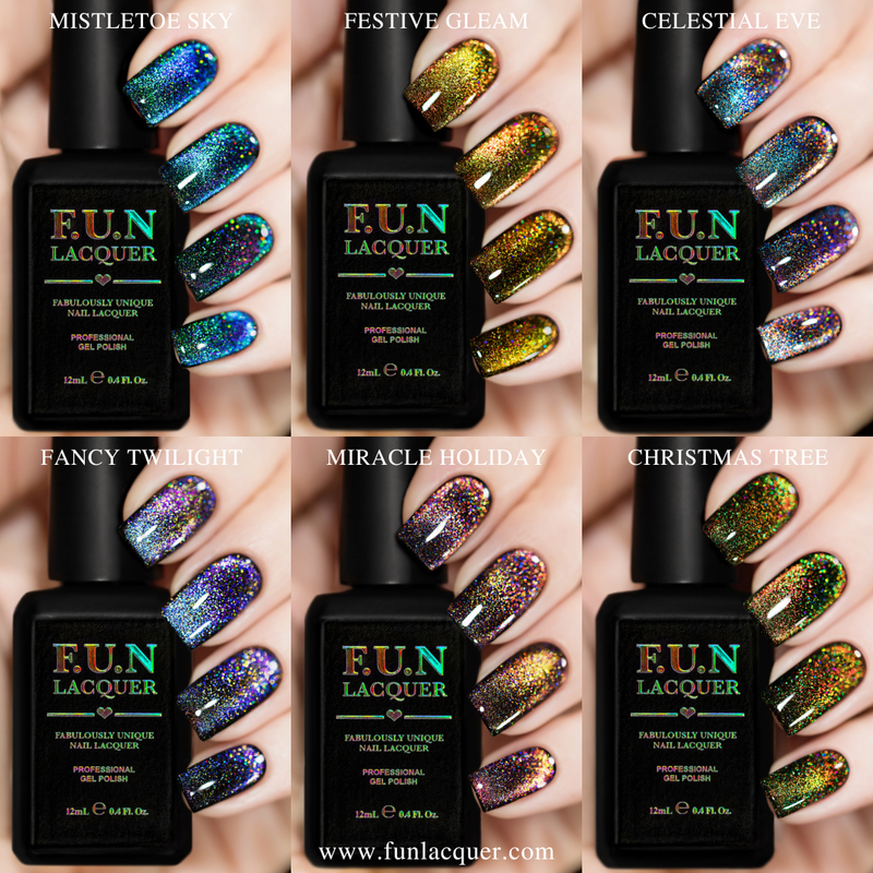 Christmas 2025 Multichrome Magnetic Holographic Gel Set – F.U.N Christmas 2025 Multichrome Magnetic Holographic Gel Set – F.U.N
