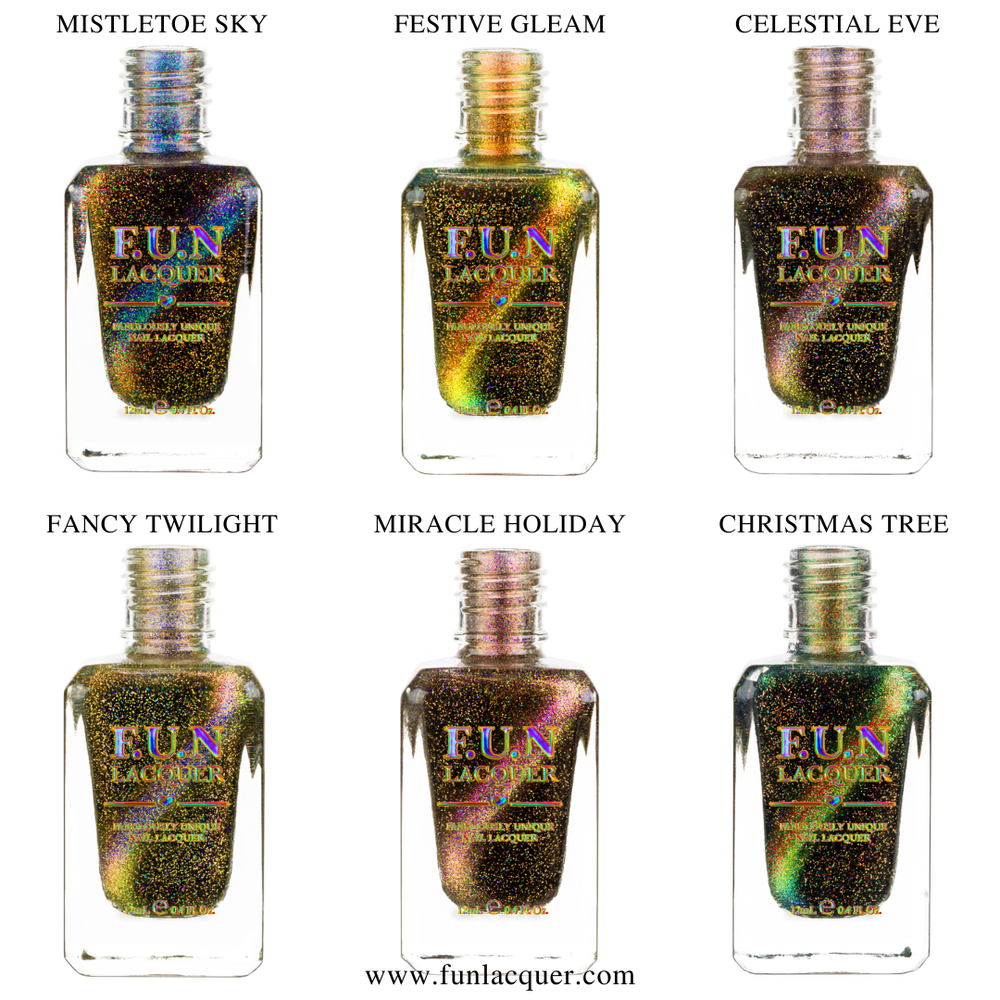 Christmas 2025 Multichrome Magnetic Holographic Regular Set