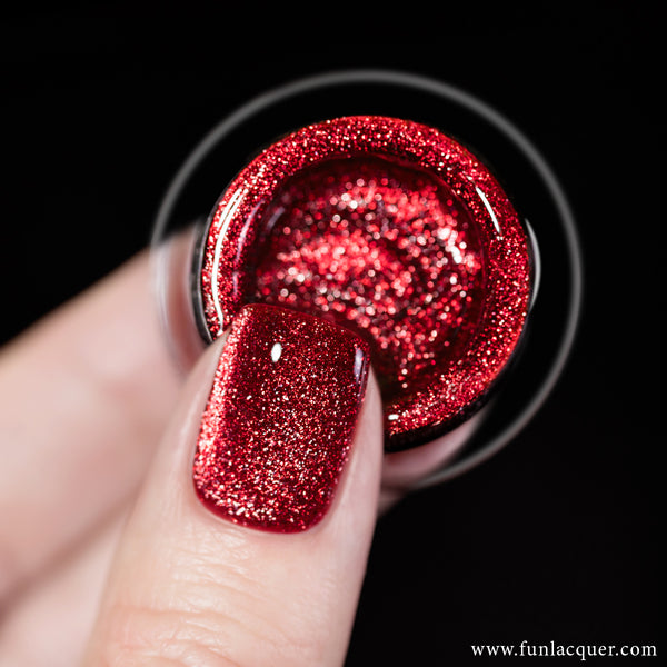 #07 Scarlet Stardust Gel Polish