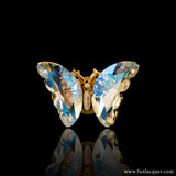 Iridescent Blue - 3D Spinning Butterfly Nail Stud