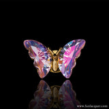 Iridescent Pink - 3D Spinning Butterfly Nail Stud