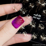 Fireworks (Gold) - 3D Nail Art Sticker