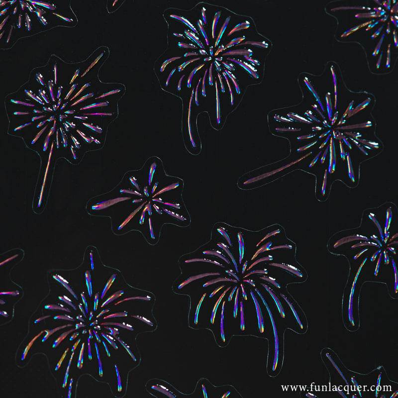 Fireworks (Holo) - 3D Nail Art Sticker