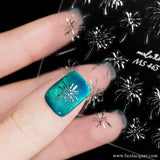 Fireworks (Silver) - 3D Nail Art Sticker