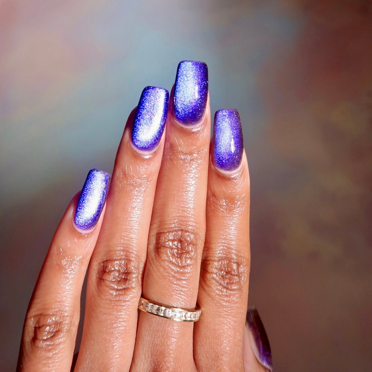 013 Concert Gel Polish: Purple & Pink Shift with Black Base