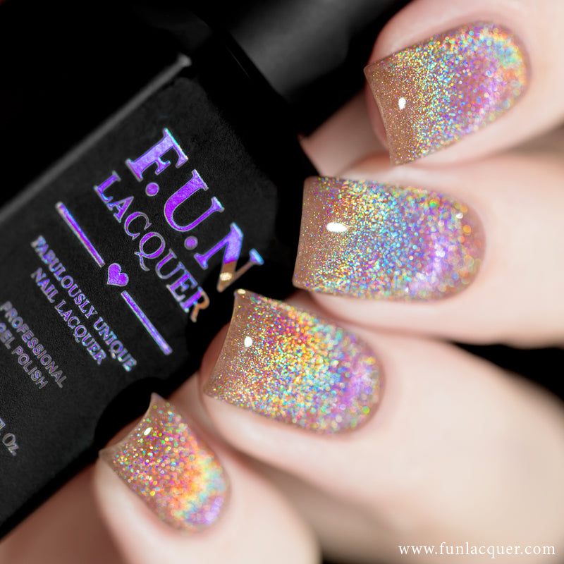 First Date Holographic Gel Glitter Nail Polish – F.U.N LACQUER